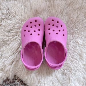 Pink Crocs, brand new and barely worn